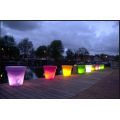 BSCI certified manufacturer smart controlled multi color changing LED flower pot/LED plant flower vase